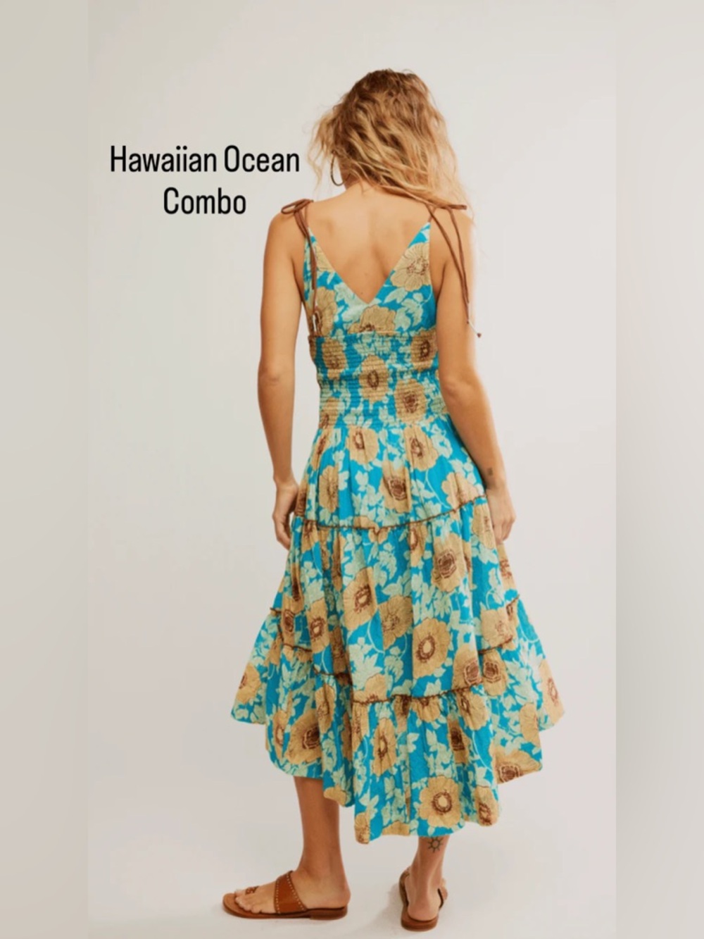 𝓯𝓹 Free People ~ Adriel Floral Midi Dress - Picture 3 of 16